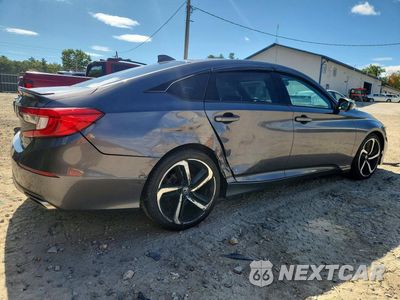 Trzecie zdjęcie samochodu z tyłu: 2019 HONDA ACCORD SPORT VIN:1HGCV1F38KA038841 - miniatura