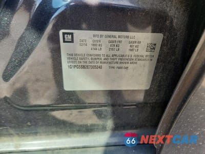 Zdjęcie 12 z 12 samochodu: 2014 CHEVROLET CRUZE LTZ VIN:1G1PG5SB2E7305240 - miniatura