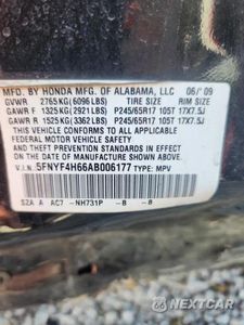 Zdjęcie 13 z 13 samochodu: 2010 HONDA PILOT EXL VIN:5FNYF4H66AB006177 - miniatura