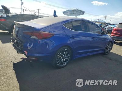 Trzecie zdjęcie samochodu z tyłu: 2020 HYUNDAI ELANTRA SPORT VIN:KMHD04LB6LU085960 - miniatura