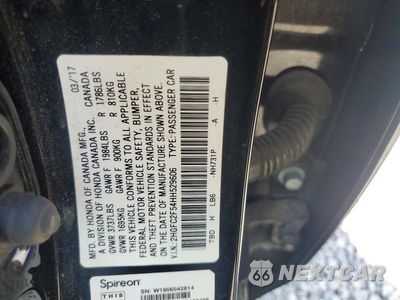 Zdjęcie 13 z 13 samochodu: 2017 HONDA CIVIC LX VIN:2HGFC2F54HH529606 - miniatura