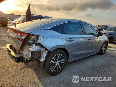 Trzecie zdjęcie samochodu z tyłu: 2022 HONDA CIVIC LX VIN:19XFL2H56NE001360 - miniatura
