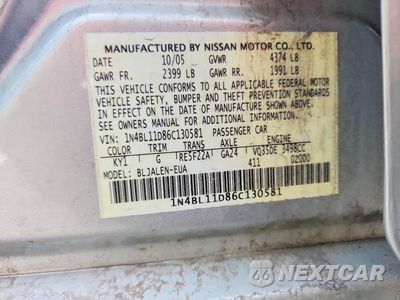 Zdjęcie 13 z 13 samochodu: 2006 NISSAN ALTIMA 3.5 SE VIN:1N4BL11D86C130581 - miniatura
