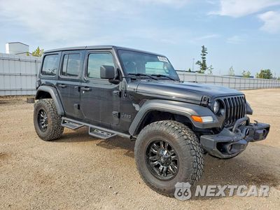 Czwarte zdjęcie samochodu z boku: 2021 JEEP WRANGLER UNLIMITED SPORT VIN:1C4HJXDG1MW801135 - miniatura