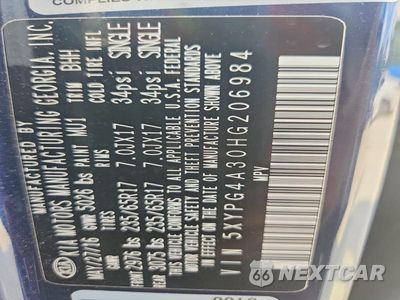 Zdjęcie 14 z 14 samochodu: 2017 KIA SORENTO LX VIN:5XYPG4A30HG206984 - miniatura