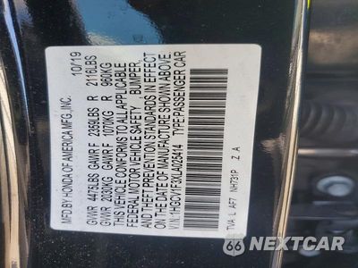 Zdjęcie 12 z 12 samochodu: 2020 HONDA ACCORD SPORT VIN:1HGCV1F3XLA025414 - miniatura