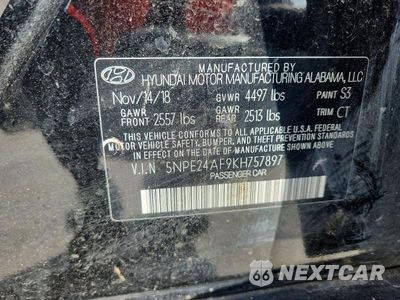 Zdjęcie 13 z 13 samochodu: 2019 HYUNDAI SONATA SE VIN:5NPE24AF9KH757897 - miniatura