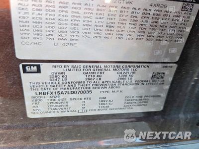 Zdjęcie 14 z 14 samochodu: 2020 BUICK ENVISION PREFERRED VIN:LRBFX1SA7LD070835 - miniatura
