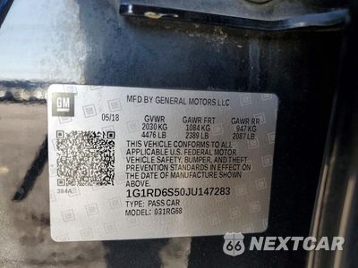 Zdjęcie 13 z 13 samochodu: 2018 CHEVROLET VOLT PREMIER VIN:1G1RD6S50JU147283 - miniatura