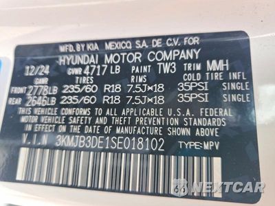 Zdjęcie 13 z 13 samochodu: 2025 HYUNDAI TUCSON SEL VIN:3KMJB3DE1SE018102 - miniatura
