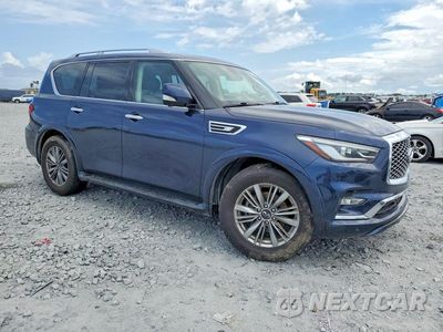 Czwarte zdjęcie samochodu z boku: 2021 INFINITI QX80 LUXE VIN:JN8AZ2AF0M9720137 - miniatura