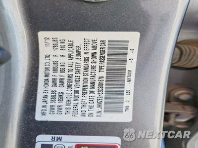 Zdjęcie 12 z 12 samochodu: 2013 HONDA INSIGHT LX VIN:JHMZE2H52DS001678 - miniatura