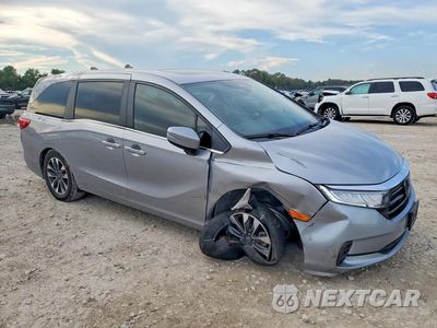 Czwarte zdjęcie samochodu z boku: 2023 HONDA ODYSSEY EXL VIN:5FNRL6H60PB033019 - miniatura