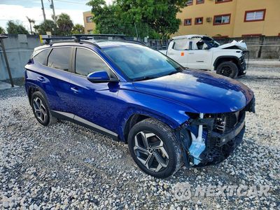 Czwarte zdjęcie samochodu z boku: 2023 HYUNDAI TUCSON SEL VIN:5NMJFCAE7PH213424 - miniatura