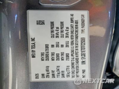 Zdjęcie 12 z 12 samochodu: 2026 TESLA MODEL 3 VIN:5YJ3E1ET0TF229369 - miniatura