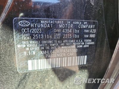 Zdjęcie 12 z 12 samochodu: 2023 HYUNDAI SONATA SEL VIN:KMHL64JA7PA345388 - miniatura