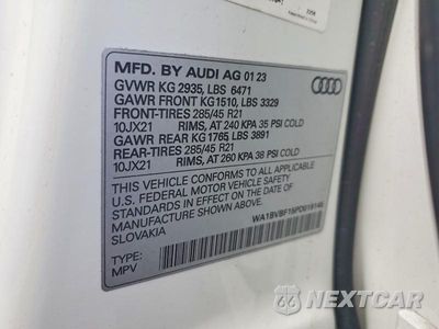 Zdjęcie 14 z 14 samochodu: 2023 AUDI Q8 PREMIUM PLUS VIN:WA1BVBF15PD019145 - miniatura