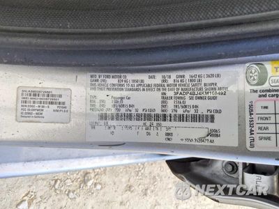 Zdjęcie 12 z 13 samochodu: 2019 FORD FIESTA SE VIN:3FADP4BJ4KM108492 - miniatura