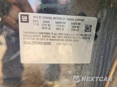 Zdjęcie 13 z 13 samochodu: 2017 BUICK REGAL SPORT TOURING VIN:2G4GL5EX8H9140058 - miniatura
