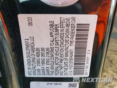 Zdjęcie 13 z 13 samochodu: 2023 HONDA ACCORD HYBRID SPORT VIN:1HGCY2F56PA048371 - miniatura