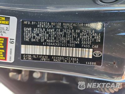 Zdjęcie 13 z 13 samochodu: 2026 TOYOTA CAMRY LE VIN:4T1DAACK6TU221905 - miniatura