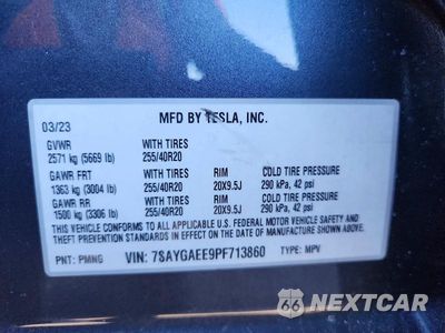 Zdjęcie 13 z 13 samochodu: 2023 TESLA MODEL Y VIN:7SAYGAEE9PF713860 - miniatura