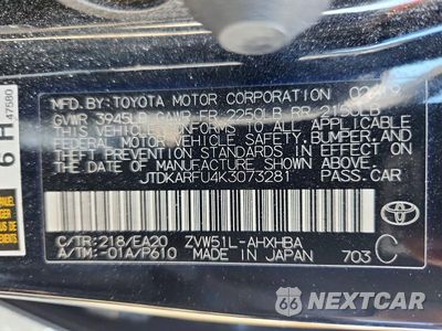Zdjęcie 12 z 12 samochodu: 2019 TOYOTA PRIUS XLE VIN:JTDKARFU4K3073281 - miniatura