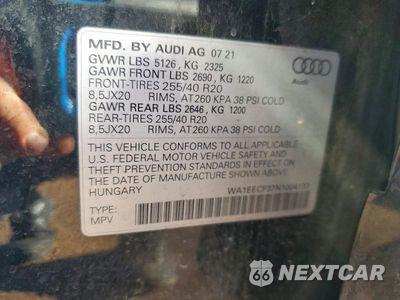 Zdjęcie 13 z 13 samochodu: 2022 AUDI Q3 PREMIUM PLUS S LINE 45 VIN:WA1EECF37N1004133 - miniatura