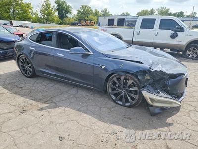 Czwarte zdjęcie samochodu z boku: 2018 TESLA MODEL S VIN:5YJSA1E28JF258145 - miniatura