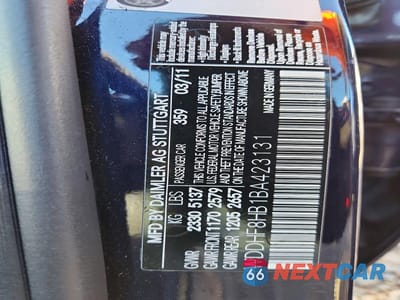 Zdjęcie 13 z 13 samochodu: 2011 MERCEDES-BENZ E 350 4MATIC VIN:WDDHF8HB1BA423131 - miniatura