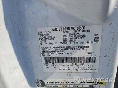 Zdjęcie 12 z 12 samochodu: 2013 FORD F150 SUPERCREW VIN:1FTFW1CF8DFD74423 - miniatura