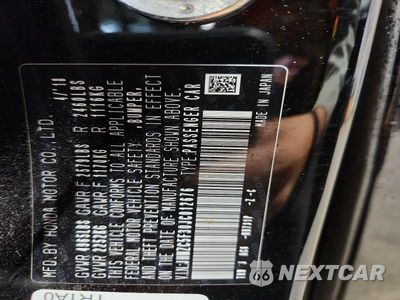Zdjęcie 13 z 13 samochodu: 2018 HONDA CLARITY TOURING VIN:JHMZC5F30JC012676 - miniatura
