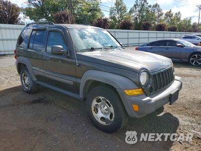 Czwarte zdjęcie samochodu z boku: 2006 JEEP LIBERTY SPORT VIN:1J4GL48K66W244254 - miniatura
