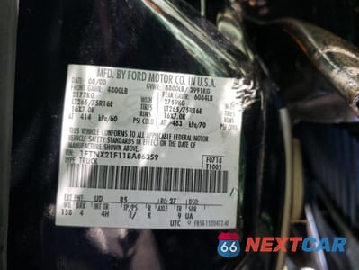 Zdjęcie 12 z 12 samochodu: 2001 FORD F250 SUPER DUTY VIN:1FTNX21F11EA06359 - miniatura