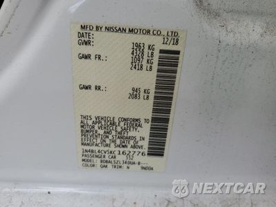 Zdjęcie 12 z 12 samochodu: 2019 NISSAN ALTIMA SR VIN:1N4BL4CV5KC162776 - miniatura