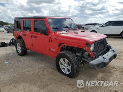 Czwarte zdjęcie samochodu z boku: 2019 JEEP WRANGLER UNLIMITED SPORT VIN:1C4HJXDN4KW591626 - miniatura