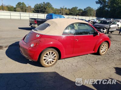 Trzecie zdjęcie samochodu z tyłu: 2008 VOLKSWAGEN NEW BEETLE CONVERTIBLE SE VIN:3VWRF31Y48M409216 - miniatura