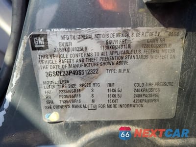 Zdjęcie 13 z 13 samochodu: 2009 SATURN VUE XE VIN:3GSCL33P49S512322 - miniatura