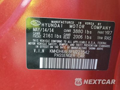 Zdjęcie 12 z 12 samochodu: 2015 HYUNDAI ELANTRA SE VIN:KMHDH4AE8FU223542 - miniatura
