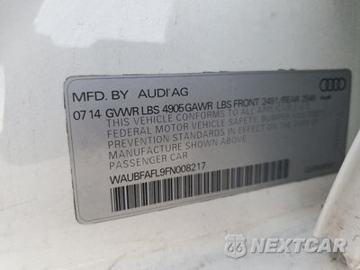 Zdjęcie 14 z 14 samochodu: 2015 AUDI A4 PREMIUM VIN:WAUBFAFL9FN008217 - miniatura