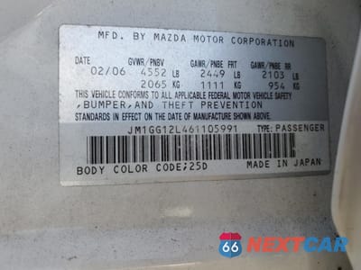 Zdjęcie 14 z 14 samochodu: 2006 MAZDA SPEED 6 VIN:JM1GG12L461105991 - miniatura