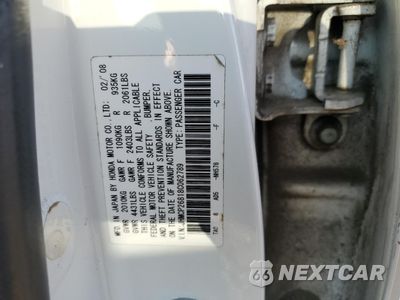 Zdjęcie 15 z 15 samochodu: 2008 HONDA ACCORD EXL VIN:JHMCP26818C062789 - miniatura