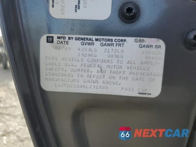 Zdjęcie 12 z 12 samochodu: 1989 PONTIAC FIREBIRD TRANS AM VIN:1G2FW218XKL231888 - miniatura