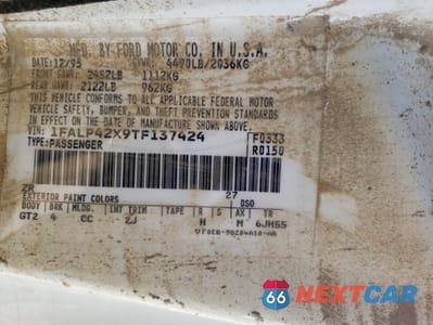 Zdjęcie 13 z 13 samochodu: 1996 FORD MUSTANG GT VIN:1FALP42X9TF137424 - miniatura