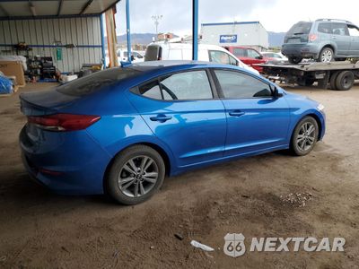 Trzecie zdjęcie samochodu z tyłu: 2018 HYUNDAI ELANTRA SEL VIN:5NPD84LF3JH310990 - miniatura