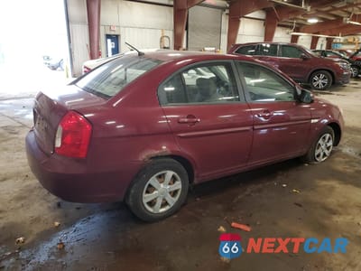 Trzecie zdjęcie samochodu z tyłu: 2007 HYUNDAI ACCENT GLS VIN:KMHCN46C17U117625 - miniatura