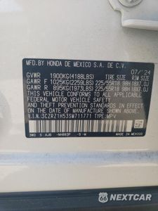Zdjęcie 14 z 14 samochodu: 2025 HONDA HR-V SPORT VIN:3CZRZ1H53SM711771 - miniatura