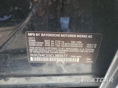 Zdjęcie 13 z 13 samochodu: 2012 BMW X5 XDRIVE35I VIN:5UXZV4C55CL985677 - miniatura