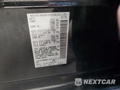 Zdjęcie 14 z 14 samochodu: 2016 NISSAN PATHFINDER S VIN:5N1AR2MM9GC632213 - miniatura