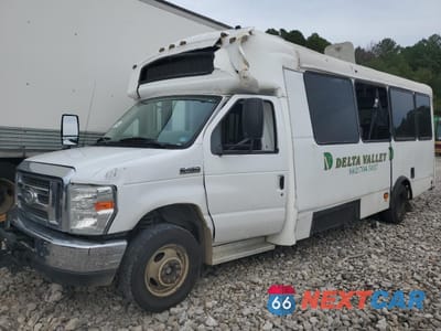 Drugie zdjęcie samochodu z przodu: 2014 FORD ECONOLINE E450 SUPER DUTY CUTAWAY VAN VIN:1FDFE4FS1EDA52292 - miniatura